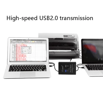 TAI-Gerai USB Spausdintuvo Bendrinimą Prietaisas, 2 in 1 Out Spausdintuvo Bendrinimą Prietaisas, 2-Port Rankinis Perjungimas Kvm Splitter Hub Skaičiuoklė