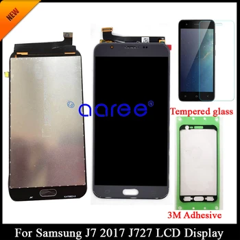 Reguliuojamas Originalus SAMSUNG J7 Dangus Pro J727 LCD Ekranas Samsung J727 J7 Dangus Pro LCD Ekranas Touch 