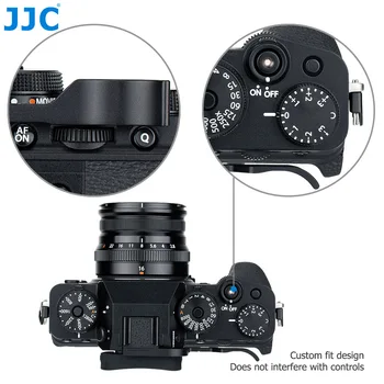 JJC Deluxe Metalo Nykštys į Viršų Rankena Fuji Fujifilm X-T4 X-T3 XT4 XT3 Nykščio laikiklis su kontaktinės jungties Dangtelį Raštas Kameros rankenos