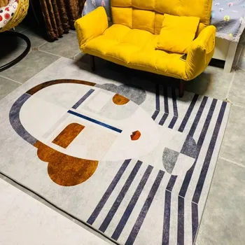 Modernaus stiliaus abstraktus kambarį spausdinamos meno kilimas , apdailos, žemės motina, INS populiarus ne plaukai kavos staliukas grindų kilimėlis