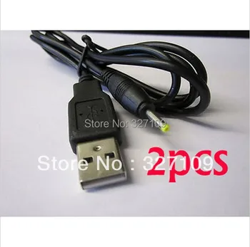 2VNT USB Įkrovimo Kabelis 2.0*0,6 mm DC kištukinė Jungtis,USB male 2.0x0.6mm DC Patarimas Plug Nemokamas pristatymas