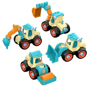 Nauja Vaikai Riešutų Išardymas Pakrovimo, Iškrovimo Automobilio Modelio Projektavimas Sunkvežimių Ekskavatorių Vaikai Varžtas Berniukai Kūrybos Įrankis Švietimo Žaislai