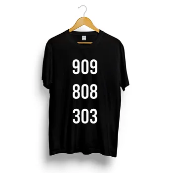 Techno 909 808 303 Šūkis T-shirt Roland Būgno Acid House, Tech Požeminės DJ Top Streetwear marškinėliai Medvilnės trumpomis Rankovėmis Marškinėliai