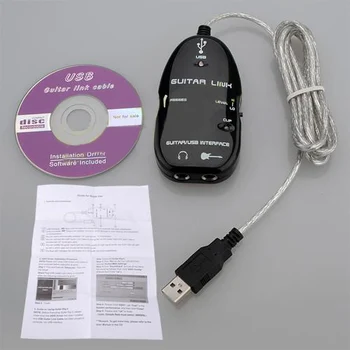 SYDS Gitara su USB Sąsaja Nuorodą Kabelio Adapterio MAC/PC Įrašymo CD