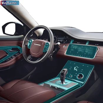 Automobilių Vidaus reikalų Centrinės Konsolės Pavarų Navigacijos Ekrano TPU Skaidri Apsauginė Plėvelė Range Rover Evoque-2020 M. Priedai