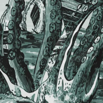 2019 Komiksų 3D Spausdinimo Aštuonkojai Dušo Užuolaidų Audinys Watherproof Vonios Užuolaidų Poliesteris Užuolaidos Vonios kambarys su 12 Kabliukų