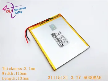 Litro energijos baterija 3.7 V 31115131 baterija dual core,gemei G6T,VI40 dual core,A11 Quad-Core,tablet pc baterijos 6000MAH SGR241