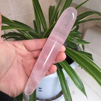 Karšto pardavimo natūralus rožinis rožinė kvarco kristalų lazdelė gydymo kristalas brangakmenio yoni masažas stick, kaip dovana moterims