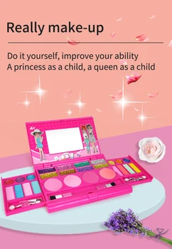 Mergina Makiažas Nustatyti Ekologiškų Kosmetikos Apsimesti Žaisti Kit Princess Žaislas Vaikams Dovanų Animacinių Filmų Mielas Grožio Mados Žaislai Apsimesti Žaisti