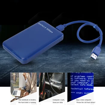 Standžiojo Disko Įprastos Konstrukcijos Veikimą Conveninently 2.5 colių USB3.0 SATA 3.0 Išorės Atveju Mobile HDD Kietojo Disko PC