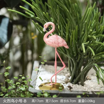 Rožinė girly širdyje, flamingo namų puošybai papuošalai