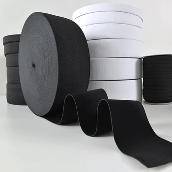 4 Metrų per daug balta juoda elastinga juosta drabužio juosmens kelnes tirštėti gumos juosta elastingas diržas 