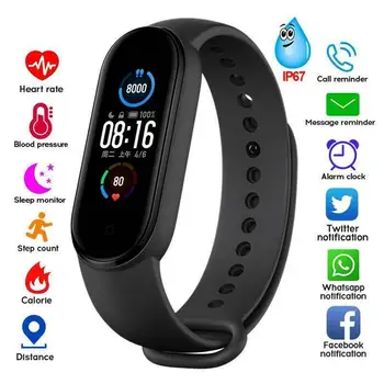 Smart Žiūrėti apyrankė Xiaomi Juosta M5 Bluetooth5.0 Išmaniųjų Laikrodžių Apyrankės Sveikatos Širdies ritmo Monitorius M5 Smart Sport Band