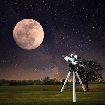 Astronomijos Teleskopas Su Finder Veidrodėlis, Skirtas Stargazing Monokuliarai Profesinės Priartinimas HD Naktinio Matymo Lūžio Astronominė