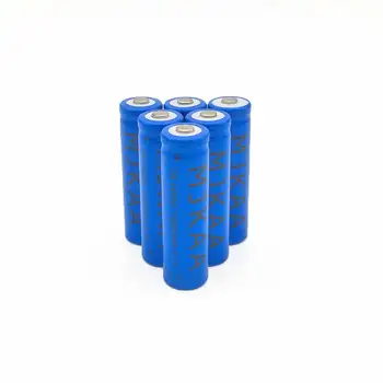 MJKAA 4PCS 1200mAh 14500 Įkraunamas Baterijas, Universalus, Mėlyna Spalva 3.7 V, Li-ion Baterija Bateria Didmeninės