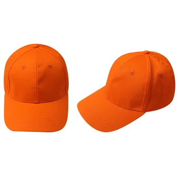 Vaikai Paprasto Beisbolo Kepuraitę Mergaitės Berniukai Jaunimo Vaikiškų Skrybėlių Vasaros, Oranžinė