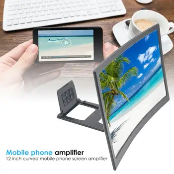 Universalus Mobiliojo Telefono Ekrane Stiprintuvo 3D Didinamąjį Vaizdo Magnifier Nešiojamas Ekranas Smartfon Didintuvas Ekranas