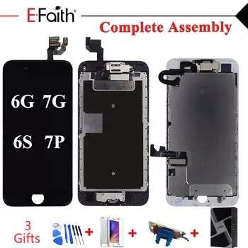 EFaith 1Pcs Pilnas Komplektas LCD iPhone 6 6S 6 Plus 