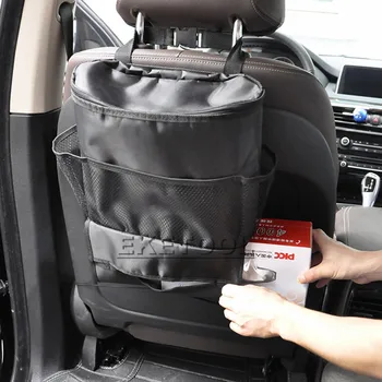 Auto Užpakalinės Automobilio Sėdynės Organizatorius Maišo Laikiklis Multi-Pocket Projektavimo Priemonių Backseat Organizuoti Dėžutės Maisto Konteineryje Asorti Krepšys