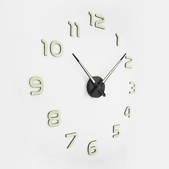 Šviesos Modernaus Dizaino Sieninis Laikrodis Žiūrėti Skaitmeninę Didelis Didelis 