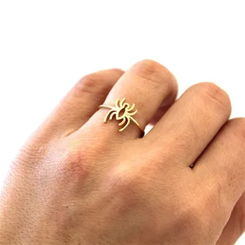Mados klasikinių animacinių filmų voras žiedai Gyvūnų žiedas Vabzdžių žiedas moterų ar vyrų Wholesal 10VNT/daug