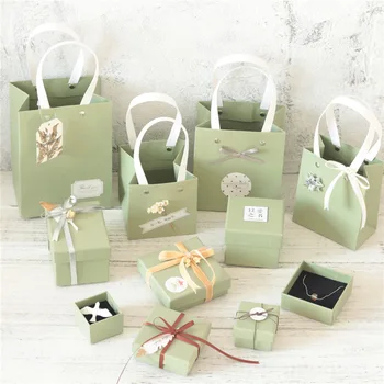 10vnt Vestuvės Džiaugtis Baby Shower Gimtadienio saldainių popierinės pakuotės gėlių коробка упаковка dovanų krepšys Su rankena подарочная коробка