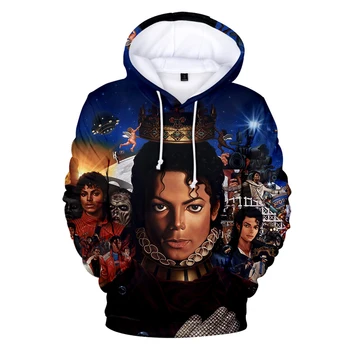 Asmenybės Michael Jackson 3D hoodies vyrų/moterų/vaikų Mados Hoodie Dainininkas Michael Jackson Streetwear Stalviršiai, vaikų Drabužiai