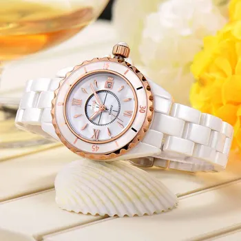 NAKZEN Prabangius Kvarcas Žiūrėti Moterų Gyvenimo Vandeniui Laikrodis Montre Femme Balta Watch Laikrodis Dovanos Moterims Relojes De Mujer
