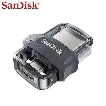 Originalios SanDisk DD3 ypač Aukšta Greitis 150MB/S, Dual OTG USB Flash Drive 64GB 128GB 32GB Pen Drive USB 3.0 PenDrive U Disko